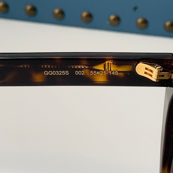 Gucci GG0325S 002 Women Cat-eye Sunglasses in Havana Frame W/brown Gradient Lens - Picture 13 of 14